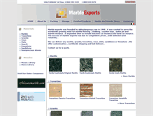 Tablet Screenshot of marbleexports.com